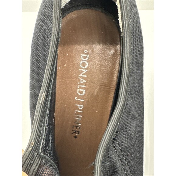 Donald J Pliner Riley Peep Toe Bootie Size 8M Black - Picture 7 of 10